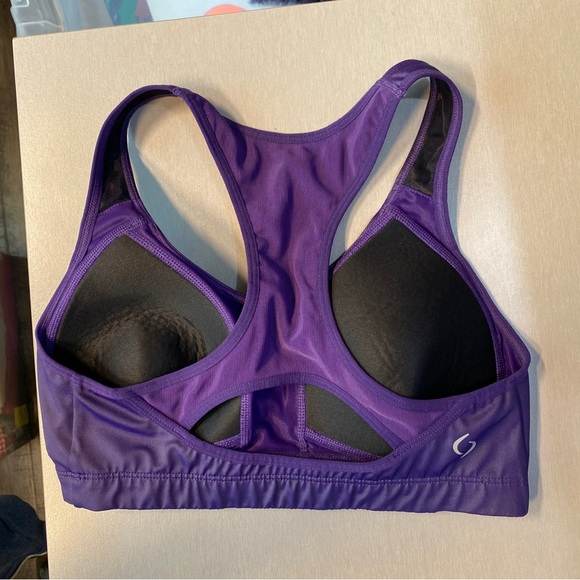 Brooks Moving Comfort Vixen 300291 Small 32CD-34C Padded Cup Sports Bra Purple - Picture 3 of 4